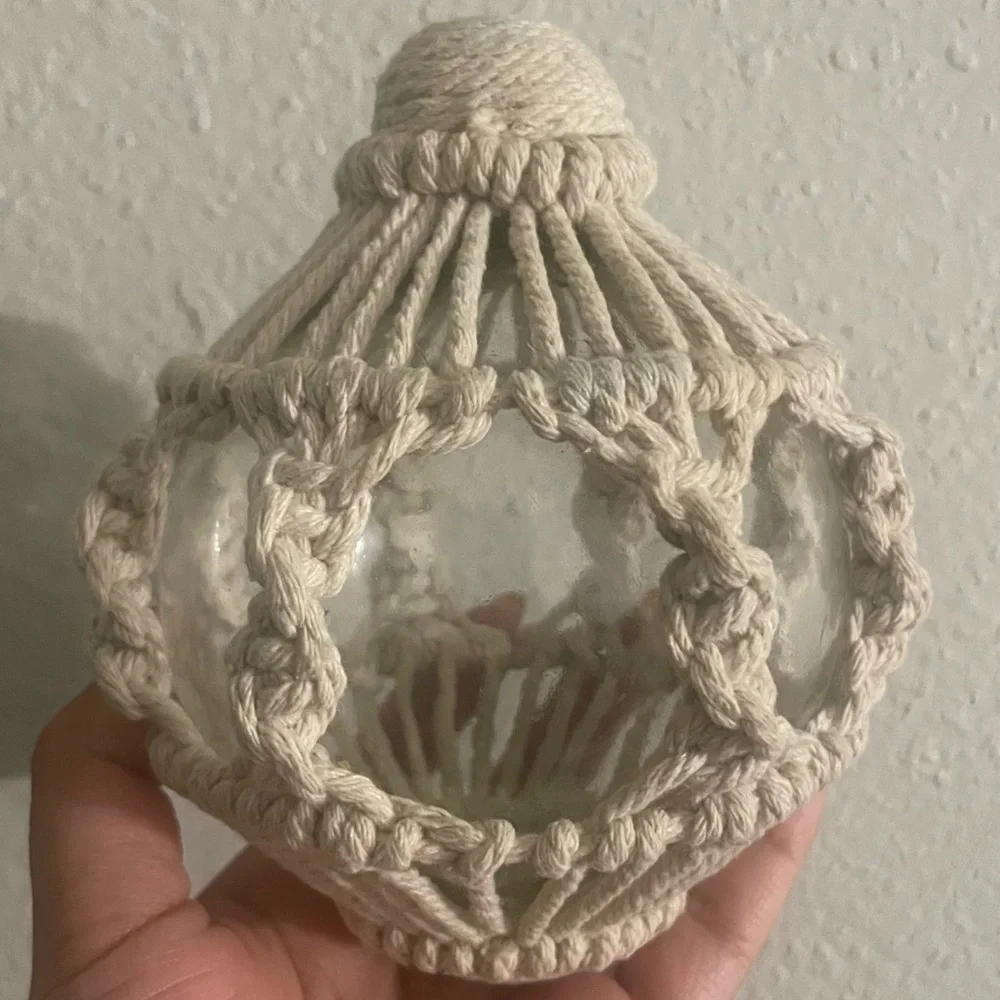 Pier 1 Imports Macrame Glass Ball